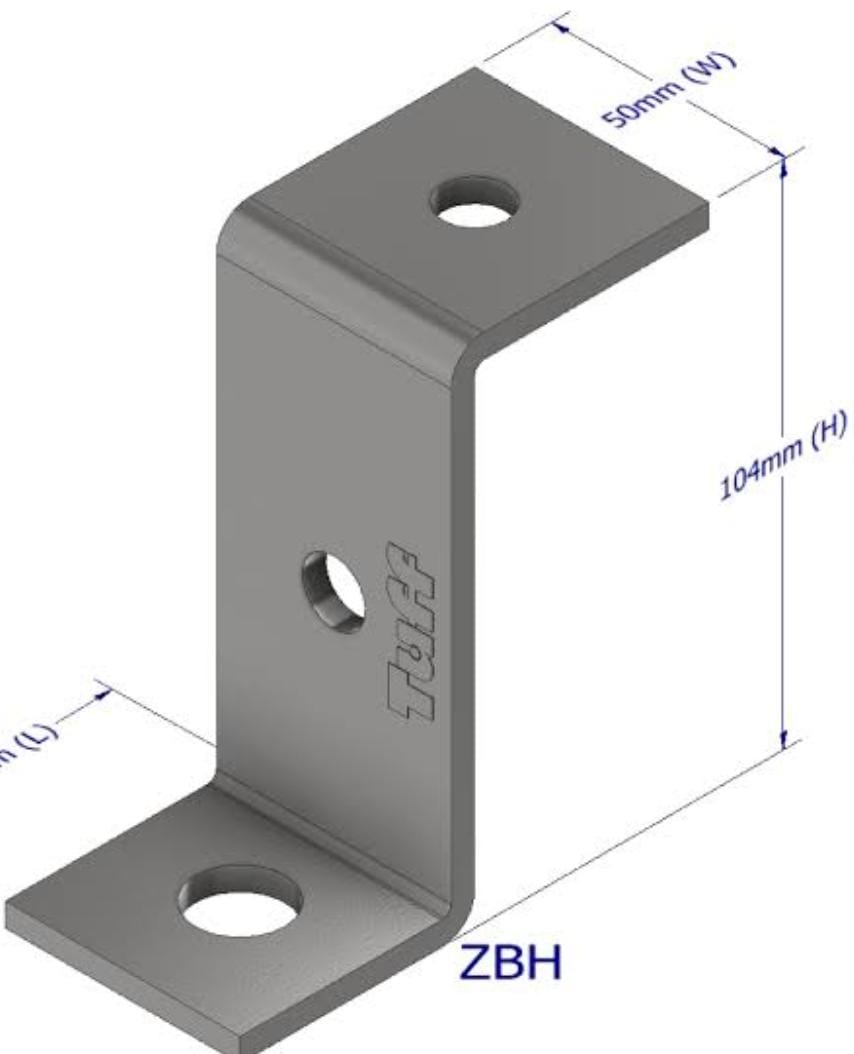 Z-Bracket Flush Mount Kit (Compact/Low Profile) - Image 4
